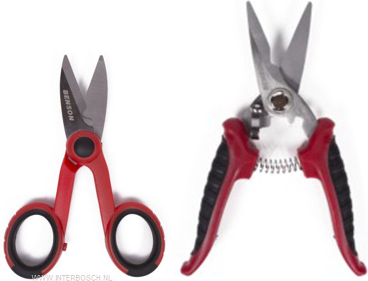 Benson set allesknipper schaar / universele schaar met vergrendelsysteem - 18cm/14cm