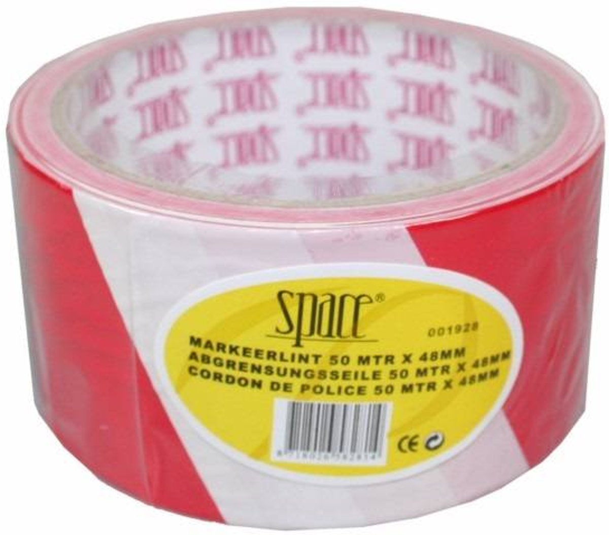   - Afzetlint - Lint - Marking Tape - Rood Wit - 50 Meter