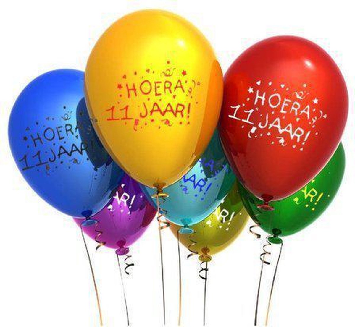 Benza - Leeftijd Ballonnen - 11 Jaar (6 stuks)