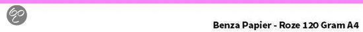 Benza printpapier hobbykarton 120 Gram A4 - Roze - 100 stuks