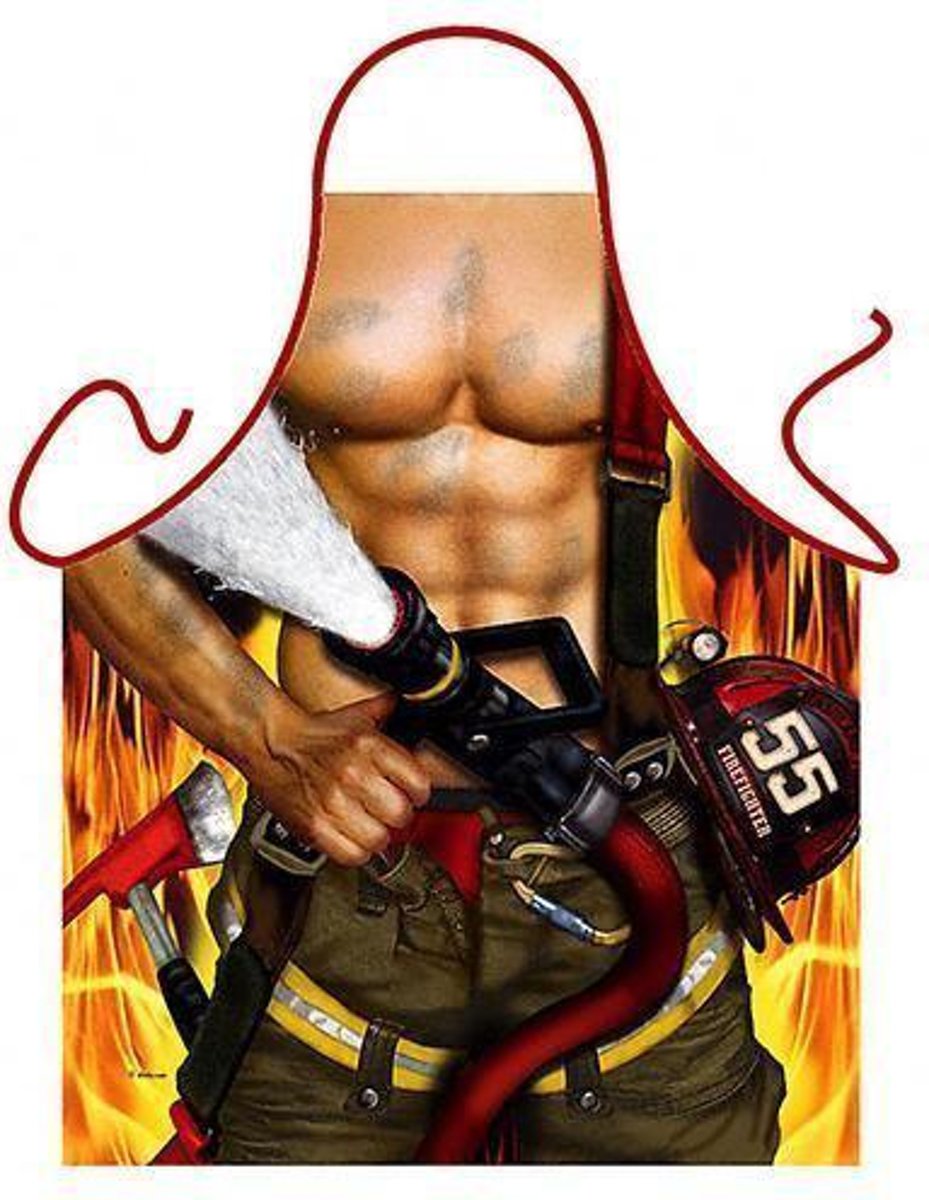 Brandweerman - Sexy Grappig Leuk Schort Keukenschort