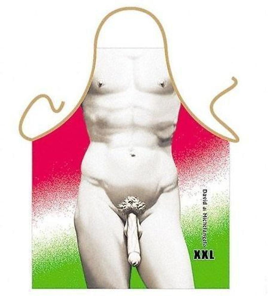 David Michelangelo XXL - Sexy Grappig Leuk Schort Keukenschort