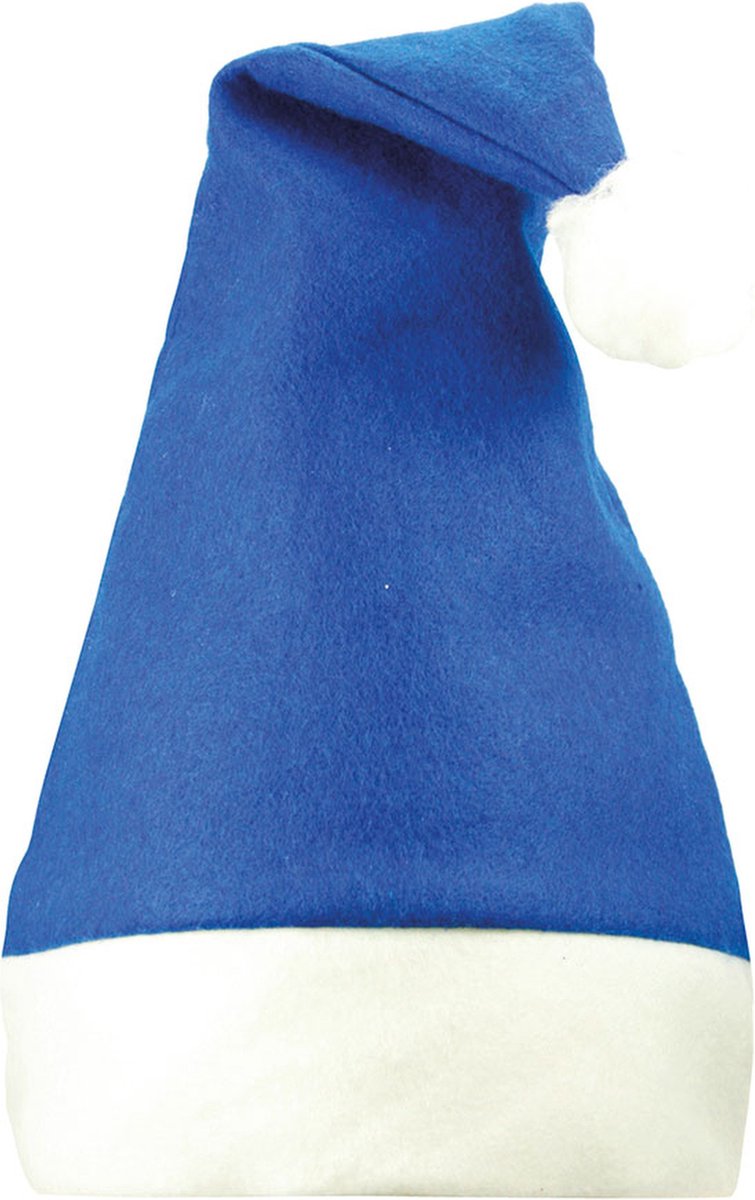 Kerstmuts - Blauw - Vilt - One Size - 200 Stuks
