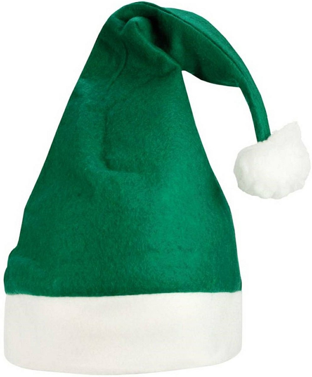 Kerstmuts - Groen - Vilt - One Size - 25 Stuks