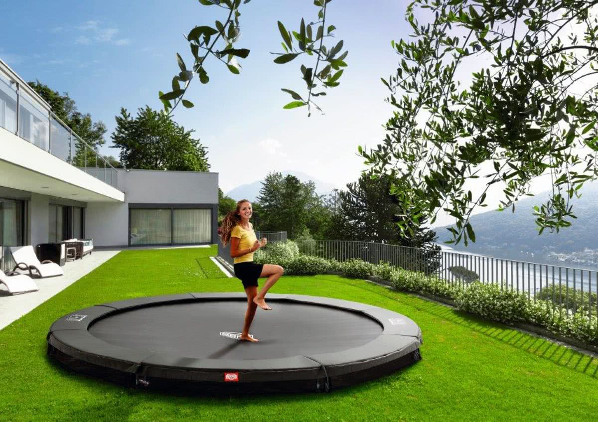 BERG Champion InGround Trampoline - 430 cm - Grijs