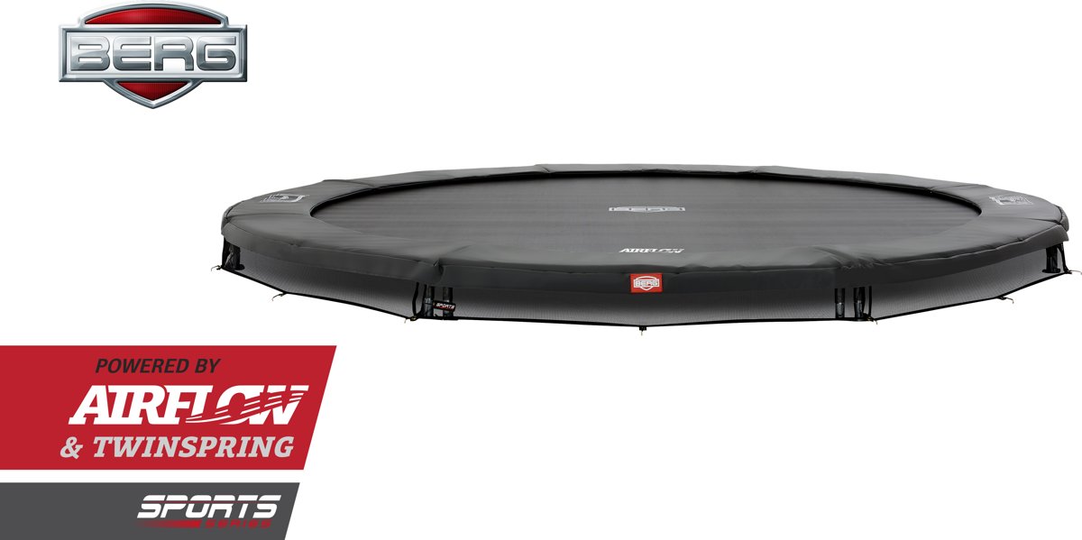 BERG trampoline InGround Champion 330 - grijs