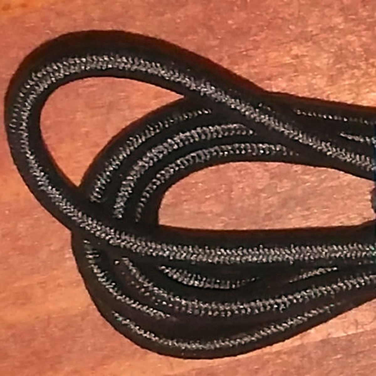 Elastische schoenveter 70cm donkerbruin   8842