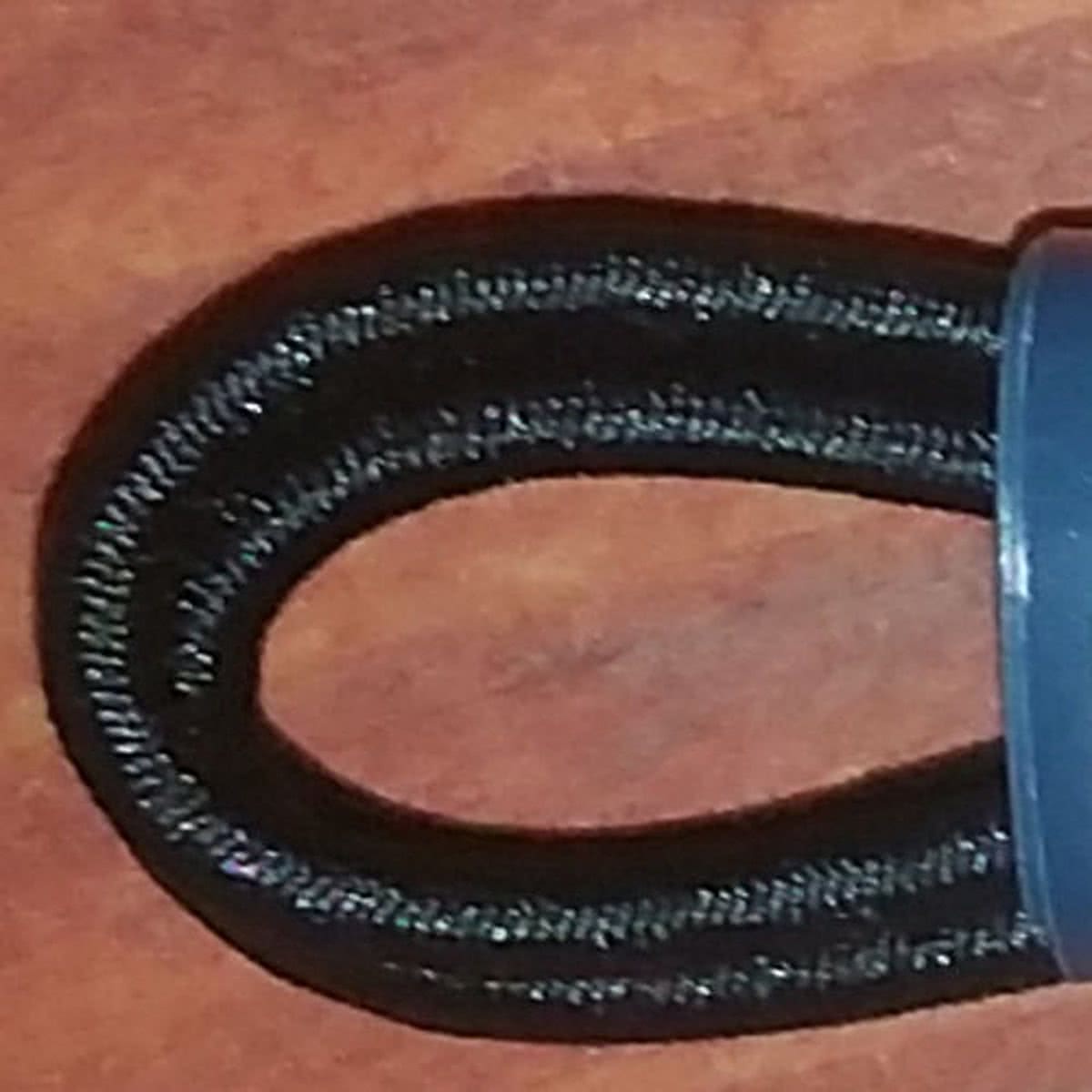 Elastische schoenveter 70cm zwart   8842