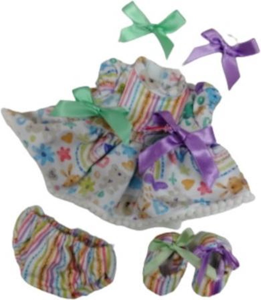babypopkleding meisjes textiel 3-delig