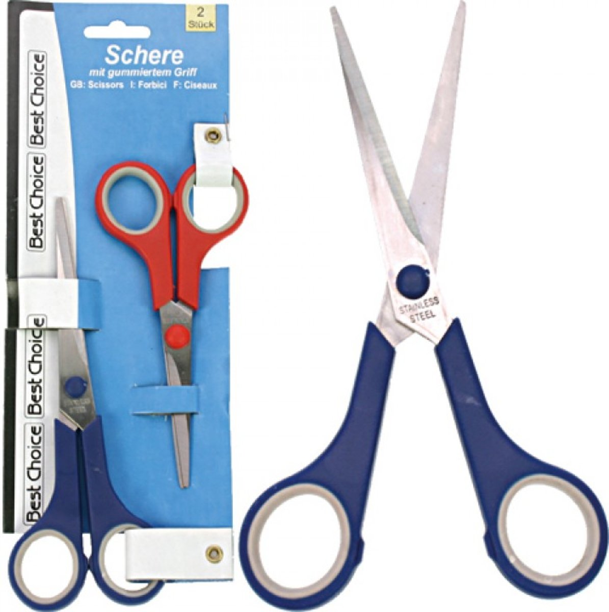Best Choice  Scharenset - 2 Delig - 1 x 17 cm /  1 x 13.5 cm