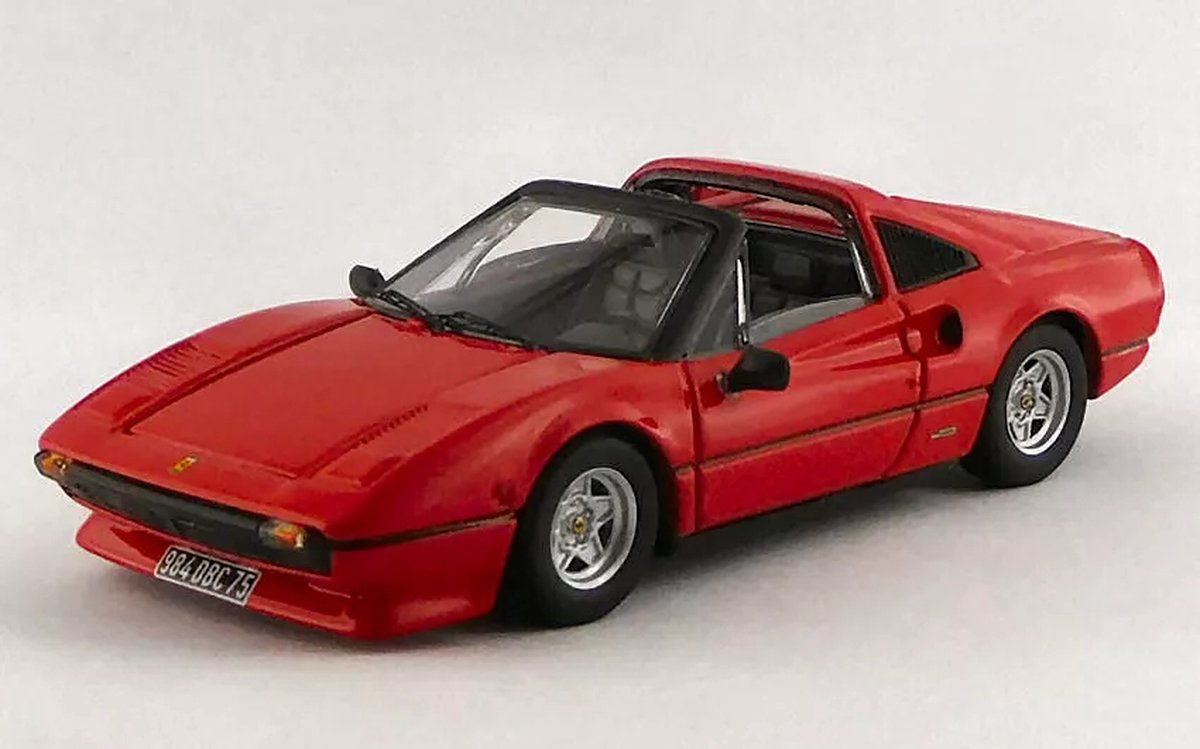 1:43 Ferrari 308 GTS Spider, persoonlijke auto Paul Belmondo 1978 rood Best Models