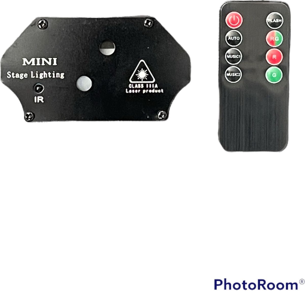 mini laser stage / lamp rood + groen