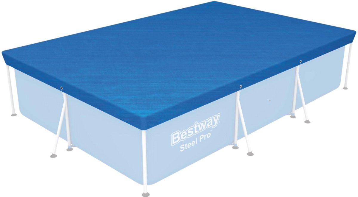 Bestway - Zwembad Afdekzeil - Rechthoekig - Zeilmaat 304 x 205 cm - Geschikt voor zwembaden van 300 x 201 cm