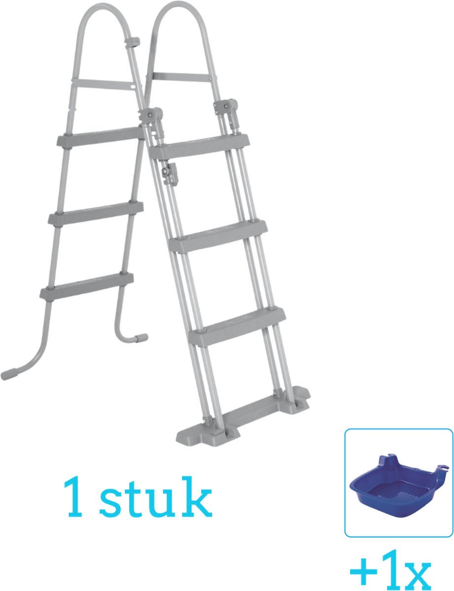 Bestway Flowclear - Zwembadtrap - 107 cm inclusief Bestway Voetenbad (1 stuks)