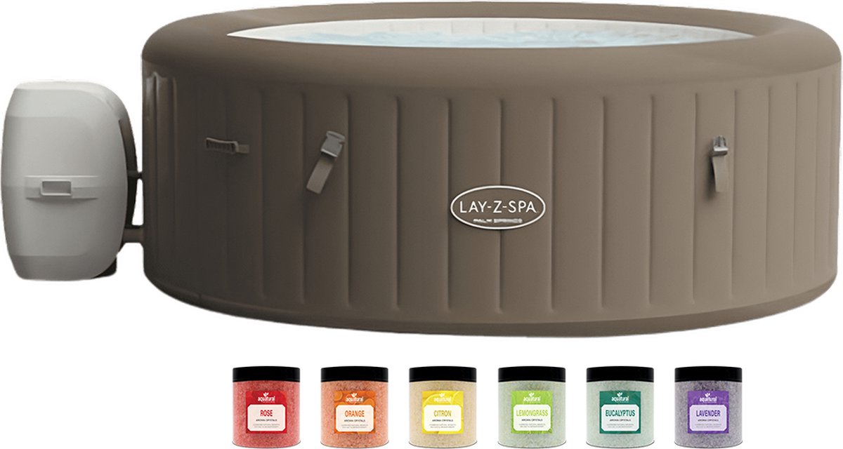 Bestway Lay-Z-Spa Palm Springs AirJet incl Aquatural Aroma Crystals Set