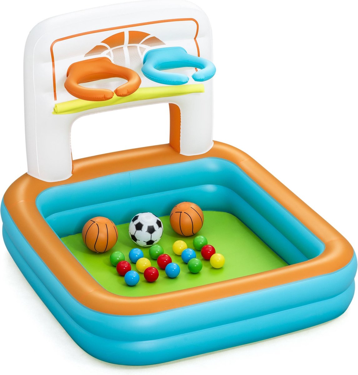 Bestway Opblaasbare Kinderzwembad Spelletjes met Ballen 120x107x84 cm +2 Jaar 52728