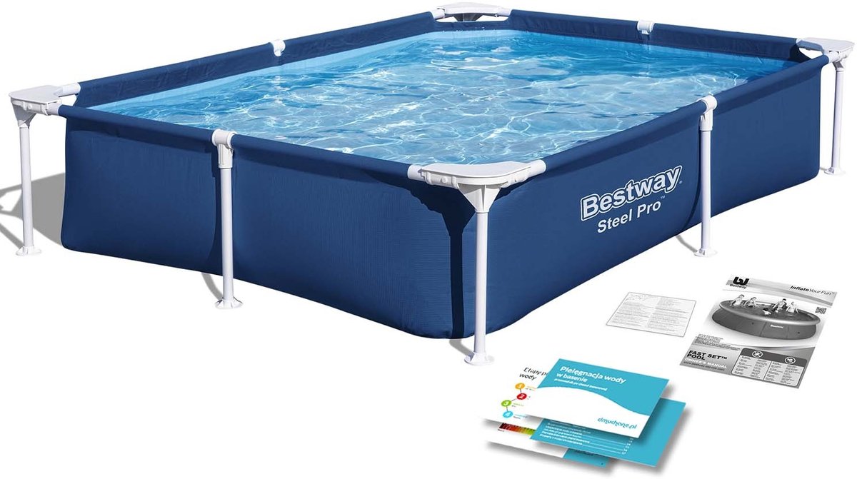 Bestway Steel Pro Zwembad - 221x150x43 cm