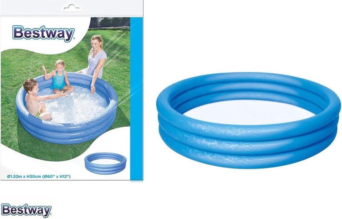   Zwembadje 3 ringen 122m x 25 cm inhoud 140L inclusief reperatieset zomer speelgoed zwemmen tuin balkon
