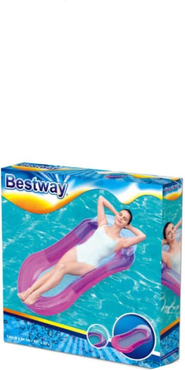 Luchtbed/Zwembad/Opblaasbaar/Blauw/Roze/160x84cm