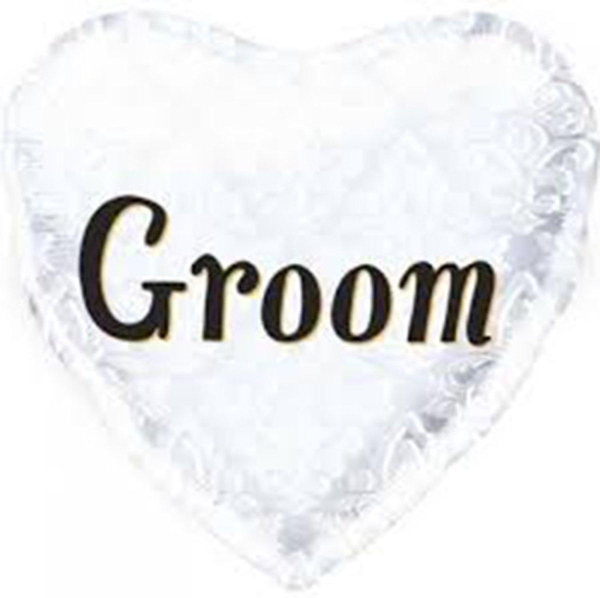 Folieballon Hart Groom