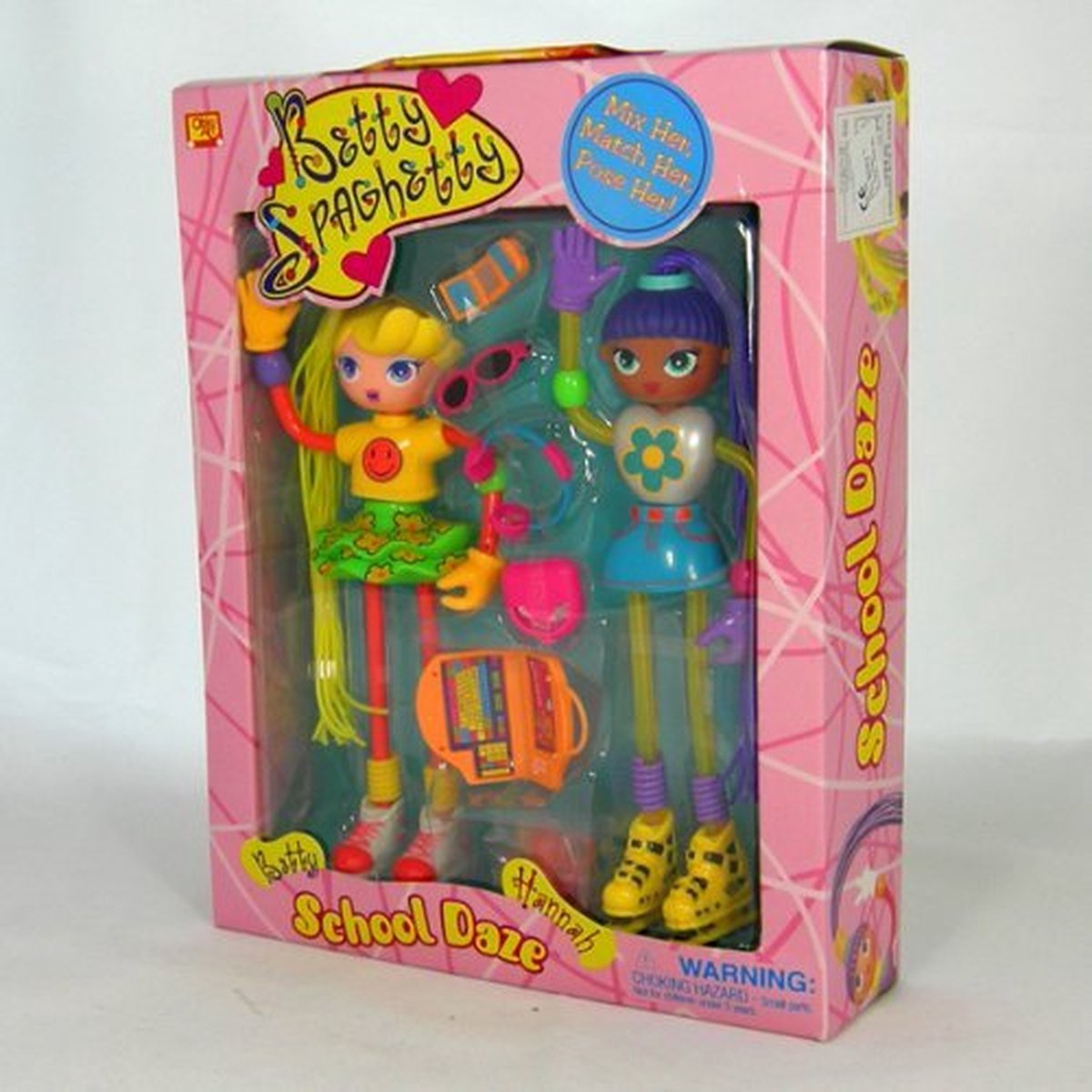 Betty Spaghetty - Betty en Hannah op school - Vintage 1998