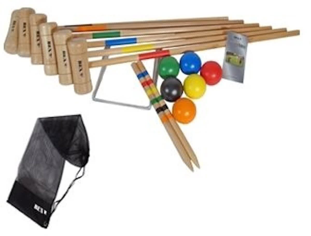 Bex Croquetset 6 Spelers 76 cm - Rubberhout