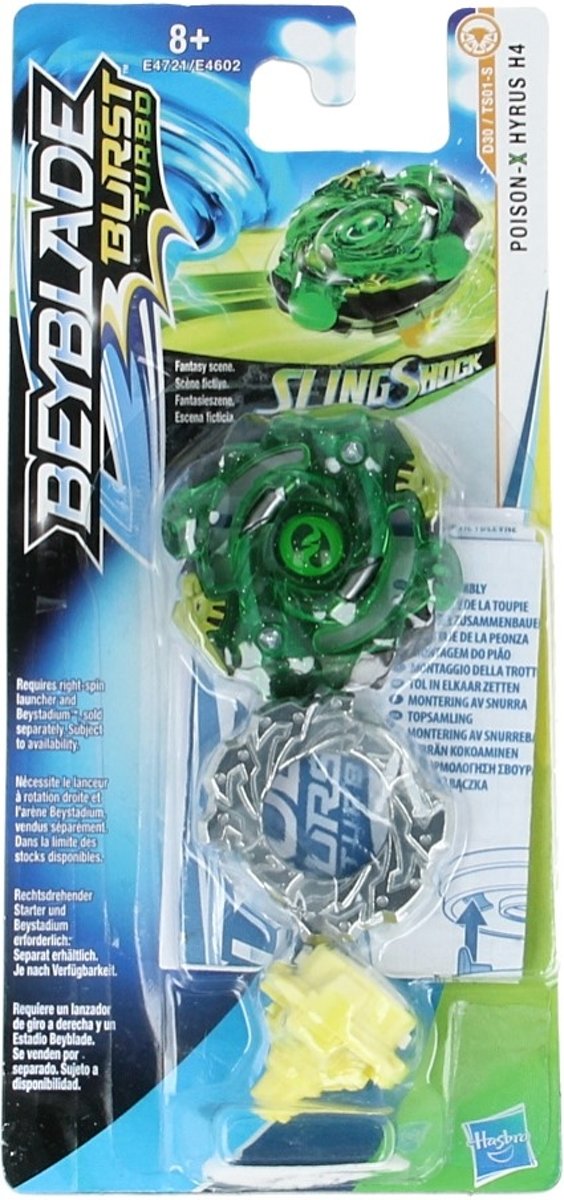 Beyblade Burst SlingShock Turbo Single Tops Poison-X Hydrus H4