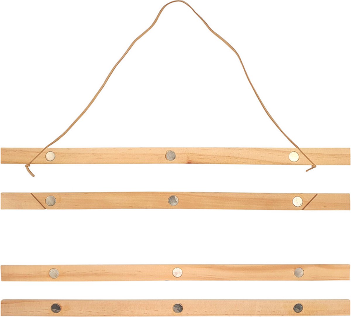 Magnetische Posterhouder - Ophangen Diamond Painting & Schilderen op Nummer - Duurzaam & Onbehandeld Hout - 41cm