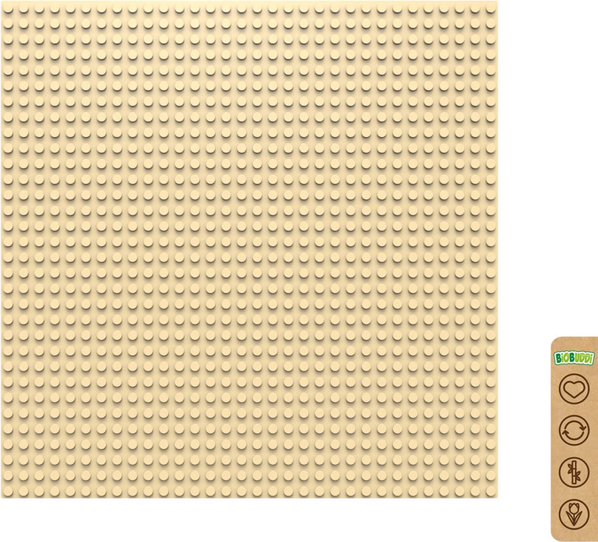 BiOBUDDi Basisplaten 32x32 basisplaat Zand Beige BB-0095 Sand Beige