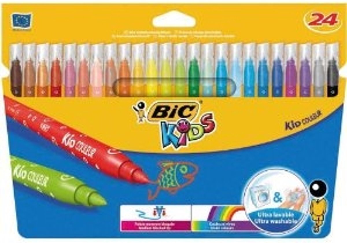 Bic viltstift Kid Couleur 24 stiften