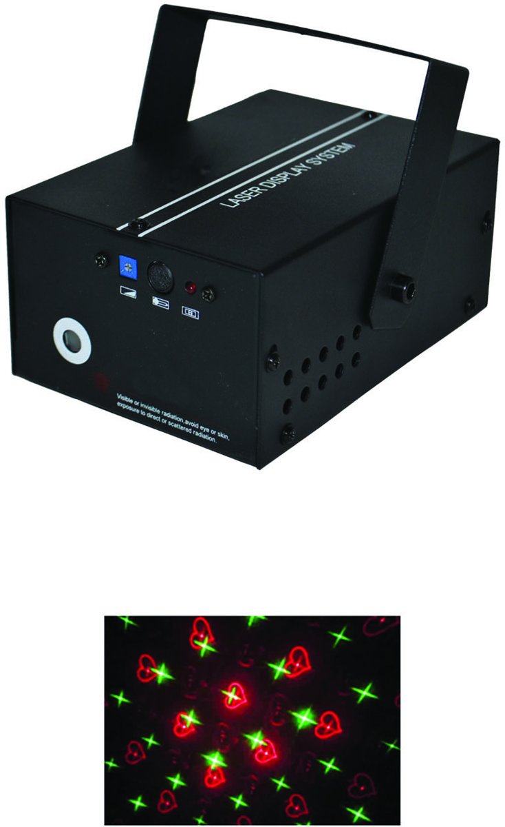 Laser rood-groen krachtig Hyacinth effect