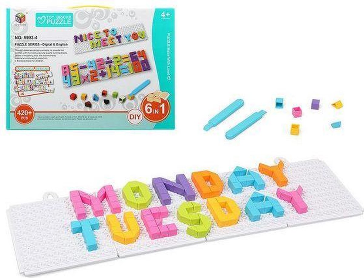 Puzzel Bricks 6 in 1 117738 (420 pcs)