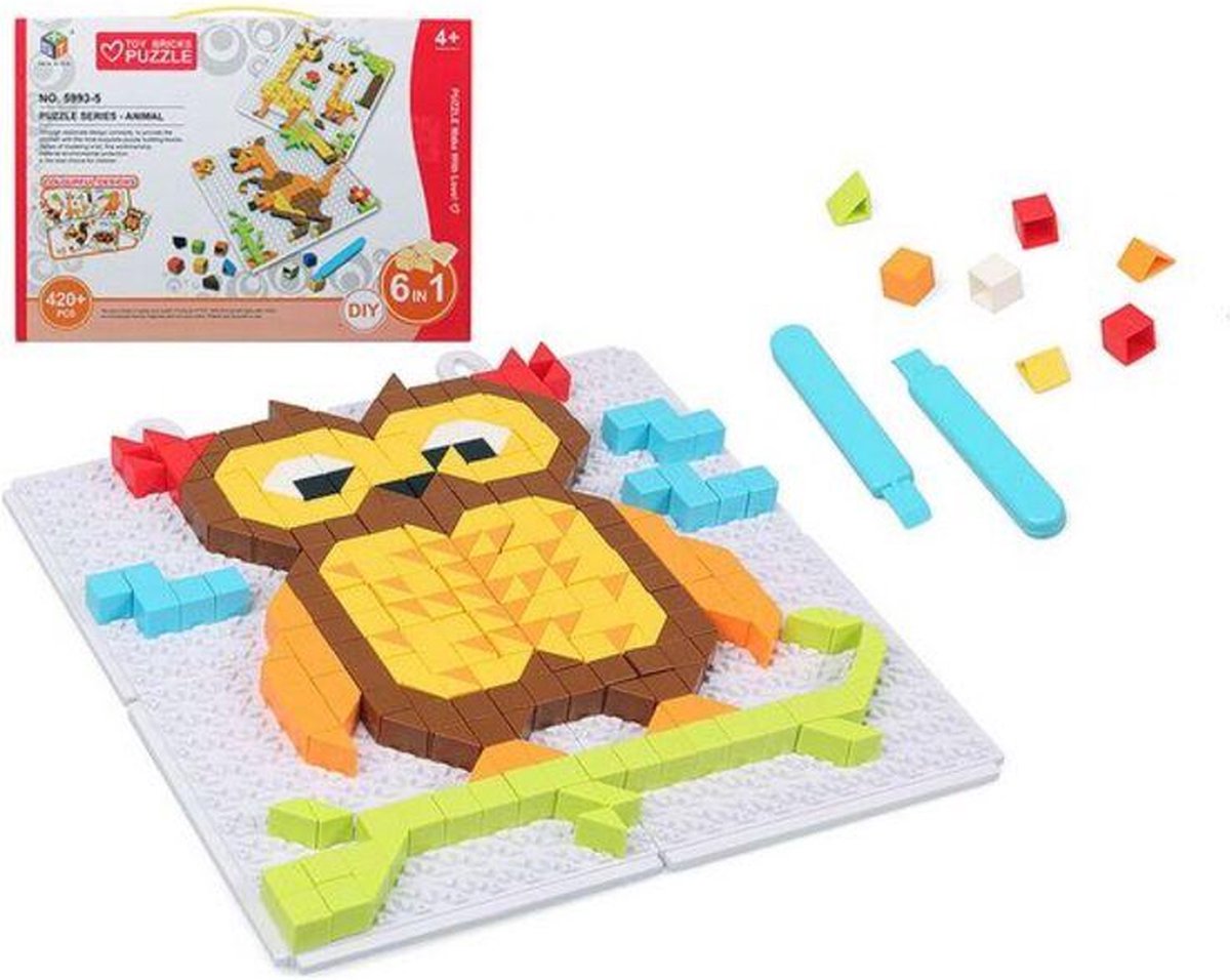 Puzzel DIY Animal 6 in 1 118049 (420 pcs)