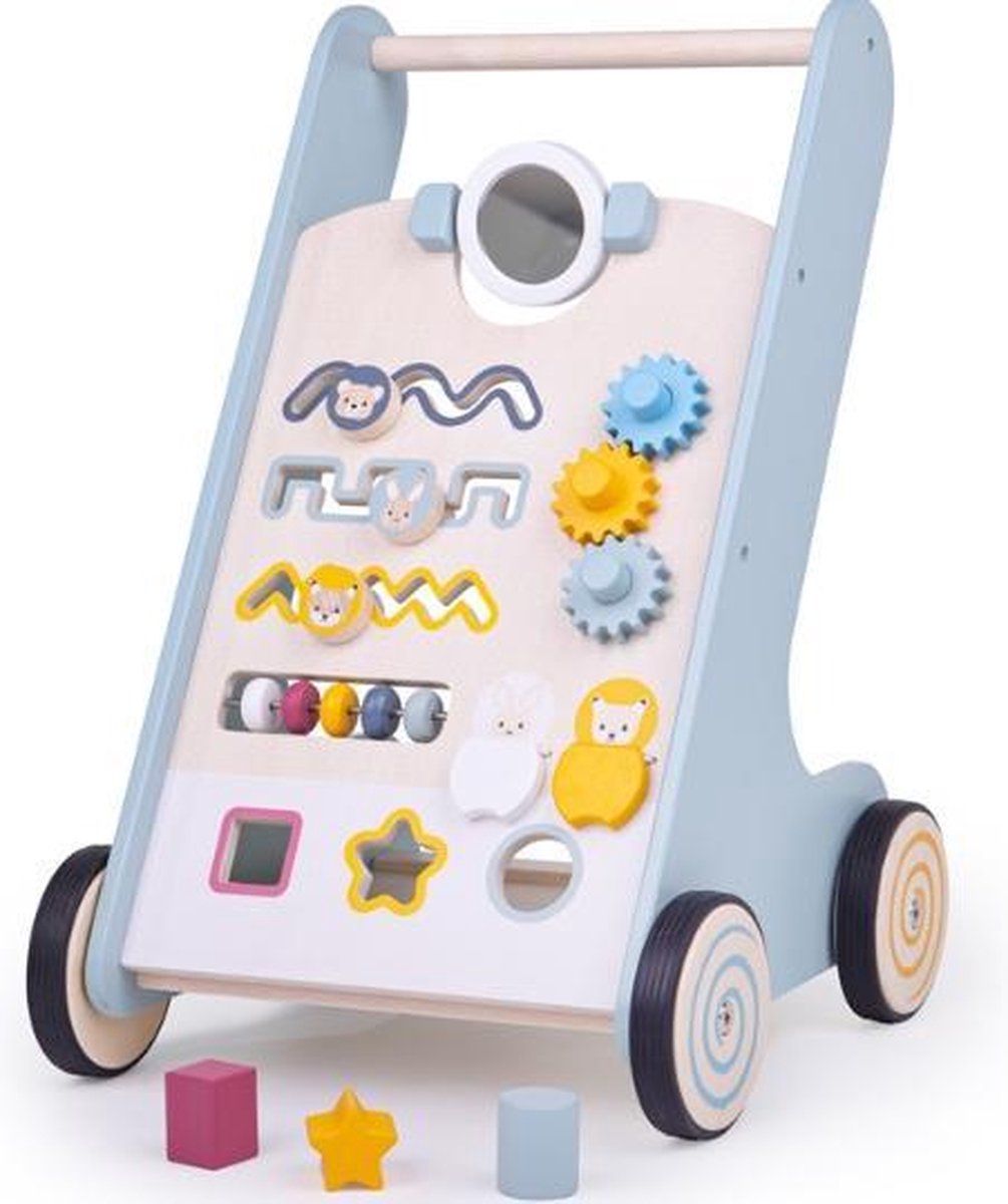 Bigjigs Activiteiten Leren-Lopen-Wagen /   FSC 100% (32014)