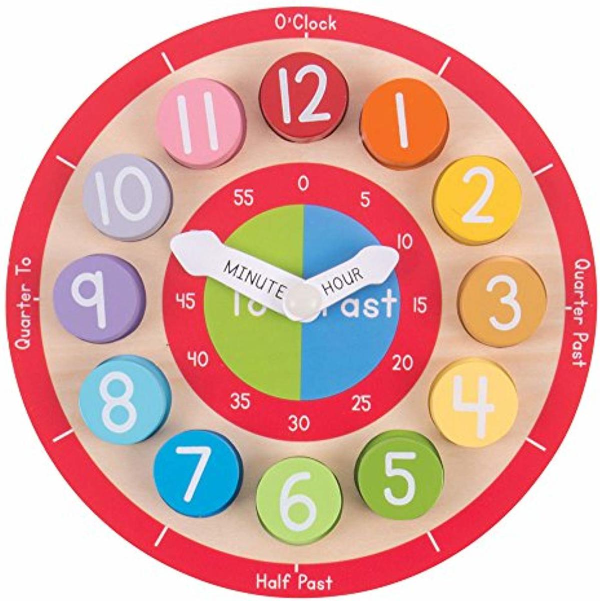 Bigjigs houten leer klok