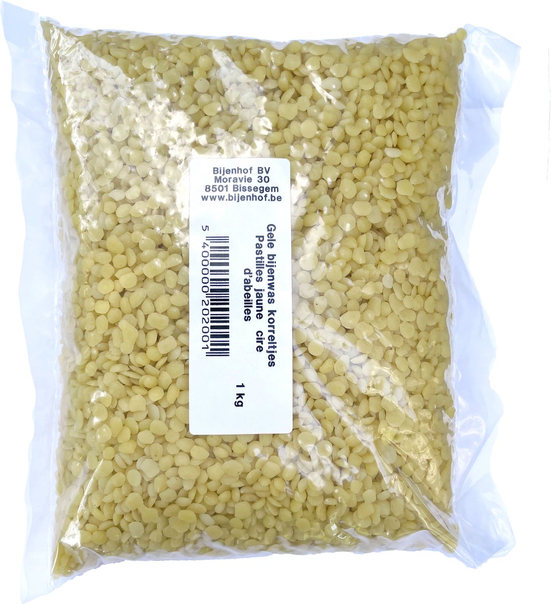 100% zuivere gele Bijenwas 1000g van   - o.a. gebruikt voor het gieten van bijenwaskaarsen