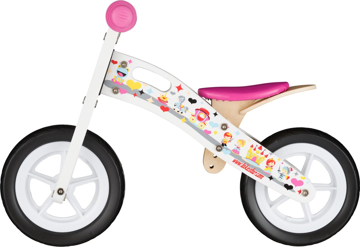 Bikestar 10 inch houten loopfiets, prinses