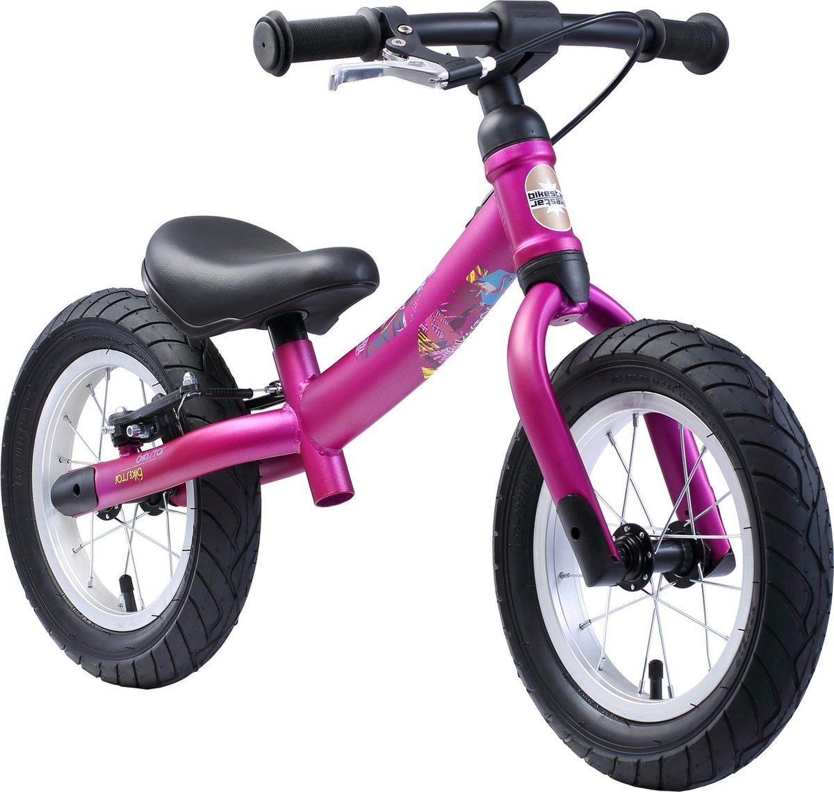 Bikestar 12 inch meegroei loopfiets Sport, paars