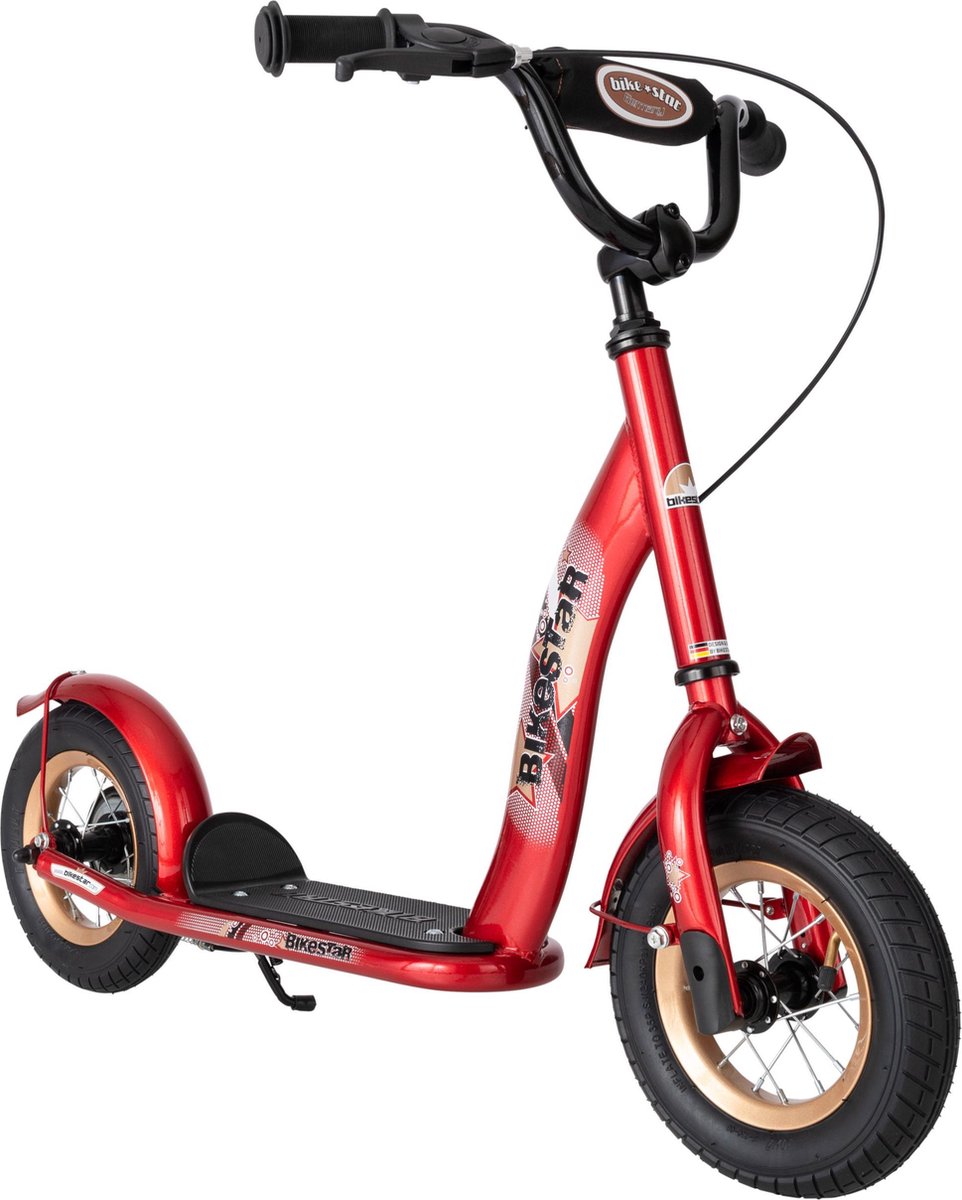 Bikestar autoped, 10 inch Classic , rood