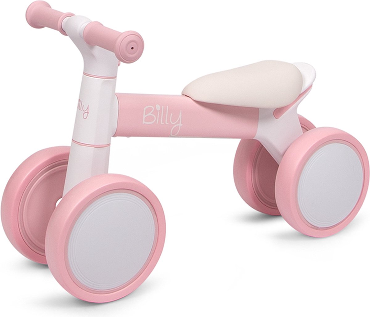 Billy Loopfiets 1 - 3 Jaar Pina Roze - Wit