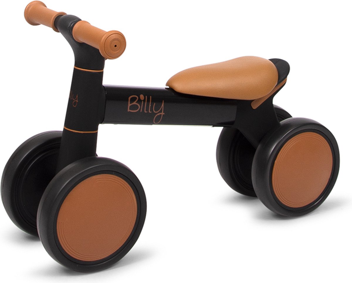 Billy Loopfiets 1 - 3 Jaar Pina Zwart - Bruin