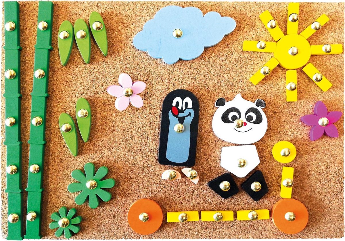   Hamerspel Little Mole & Panda Junior 24 Cm Kurk 2-delig