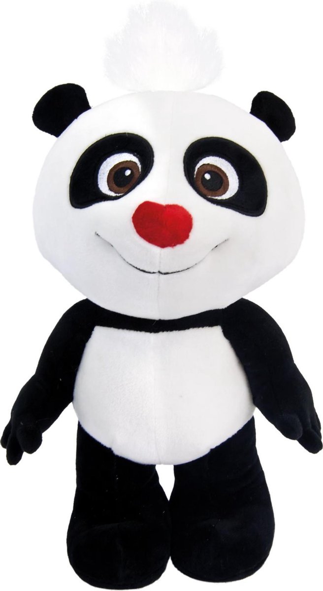 Bino Knuffelpanda Junior 15 Cm Pluche Zwart/wit