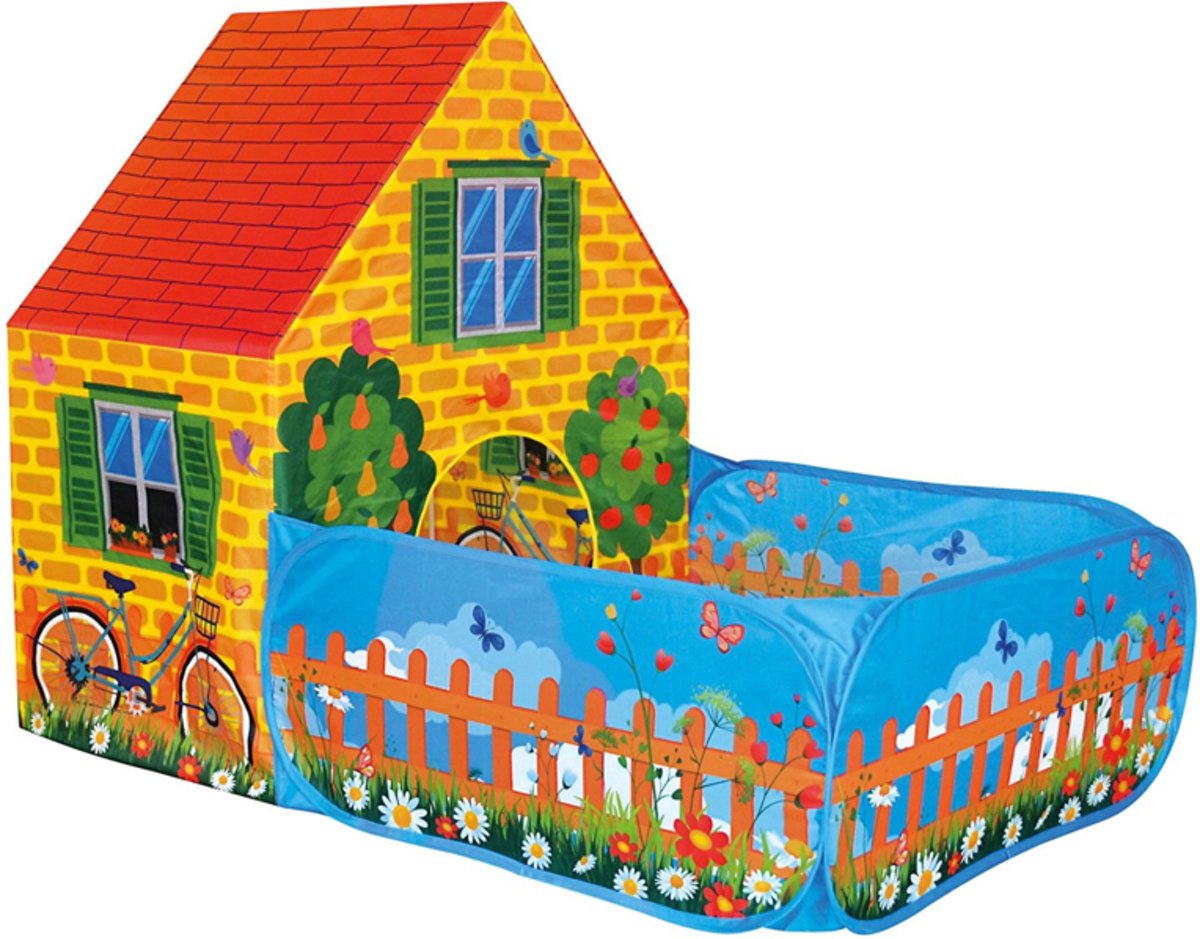 Speeltent met tuin