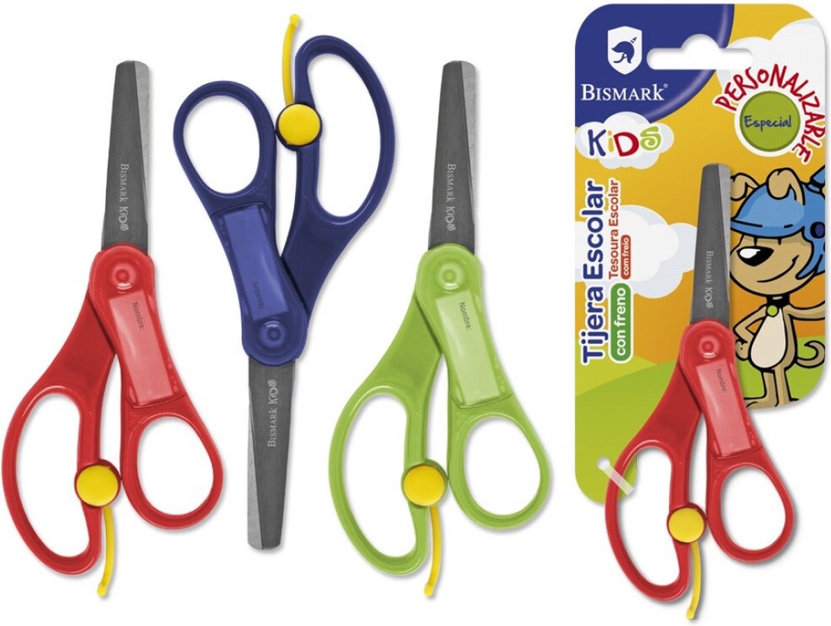 Bismark 329530, Kind, Figuur snijding en rechte snijding, Set, Meerkleurig, Knutselschaar, Kunststof