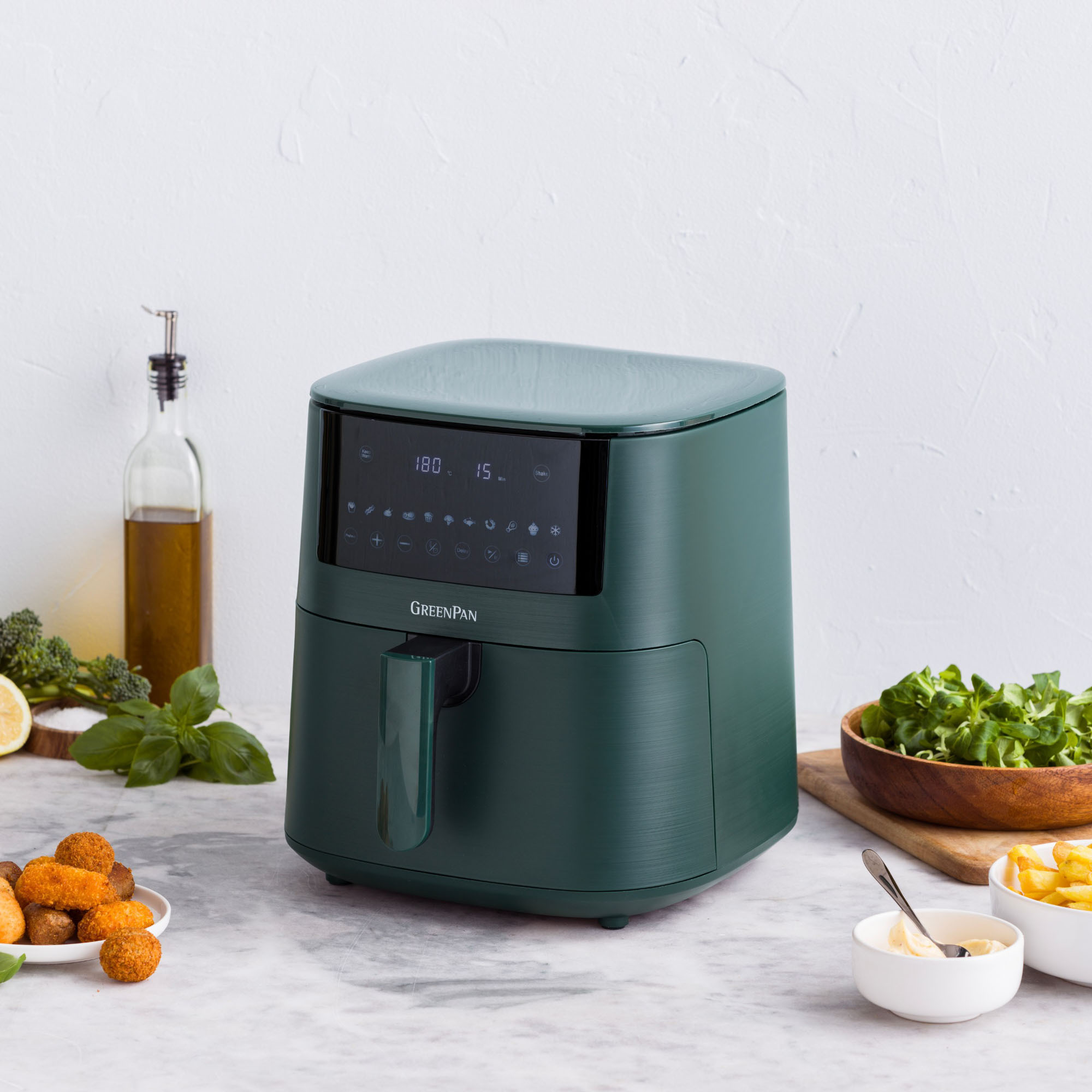 Greenpan Bistro XXL Airfryer Pine Green 7,2 liter