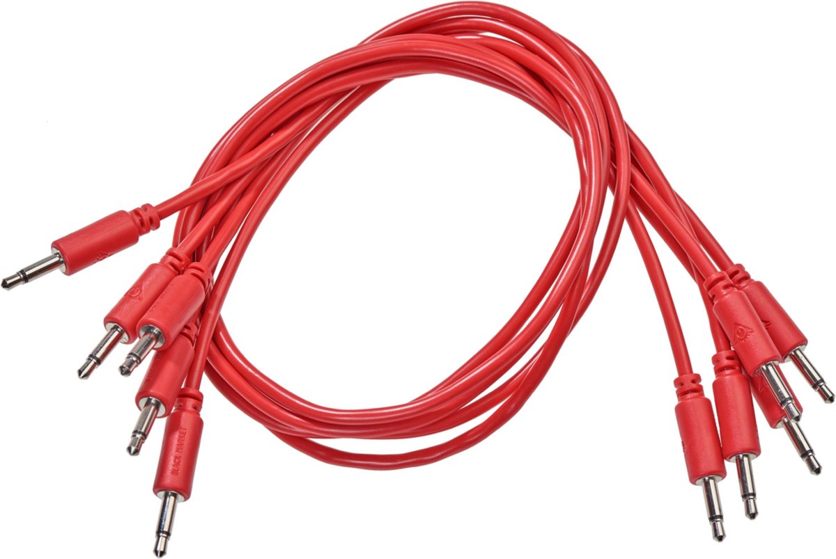 Black Market Modular Patch Cables 500mm Red (5-Pack) - Patchkabel