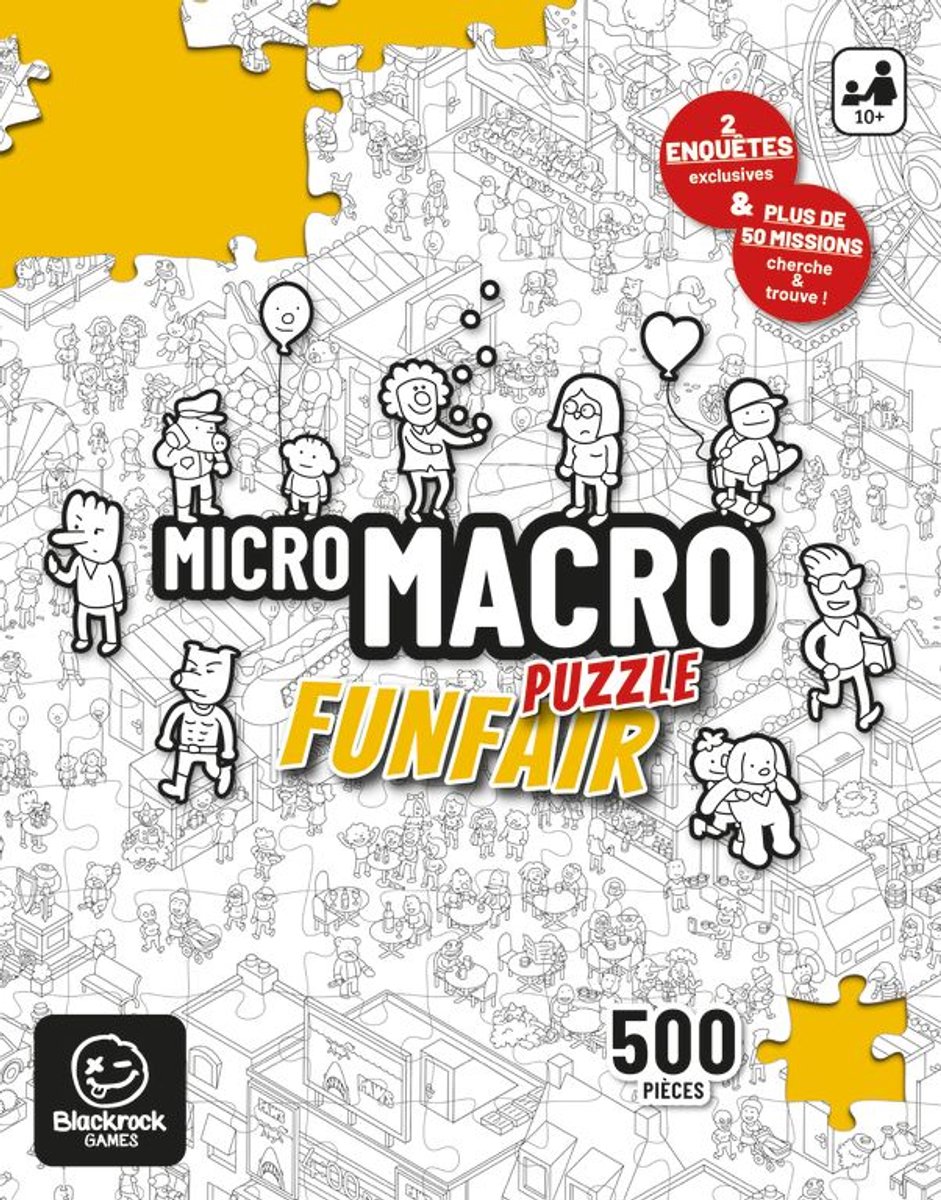 Blackrock Games MICRO MACRO - PUZZLE FUNFAIR, 500 stuk(s), 10 jaar
