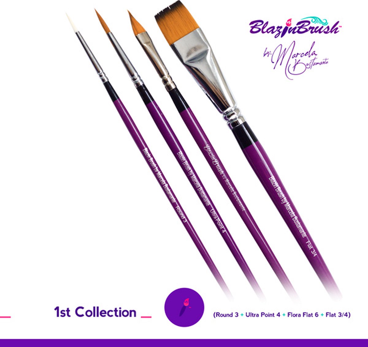 Marcela Bustamante Blazin Brushes 1st Collection Set