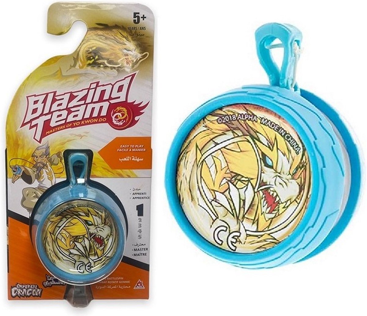   Yoyo Eraser Battlespin Imperial Dragon - Blauw - 7 cm